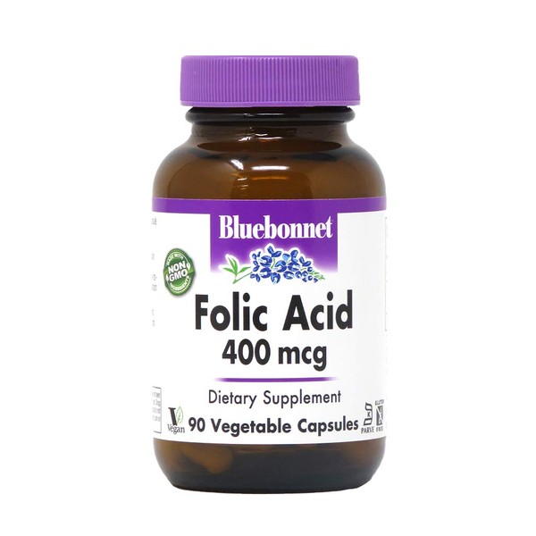BlueBonnet Nutrition Folic Acid 400 mcg, 90 Count