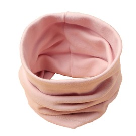 MAKFORT Children's Scarf Loop Scarf Children's Tube Scarf Cotton Baby Scarves Neck Warmer Kids Multifunctional Scarf, lightpink