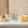 Swan Sugar Storage Jar European Modern Condiment Container Golden Seasoning