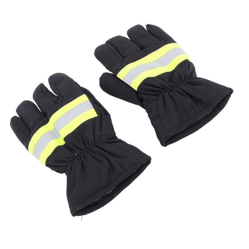 Firefighter Gloves Flame Resistant Soft Comfortable 27cm Length Safety Working