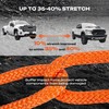 AUSUM MOTOR 1" x 30ft Kinetic Recovery Rope Kit (Reflective),