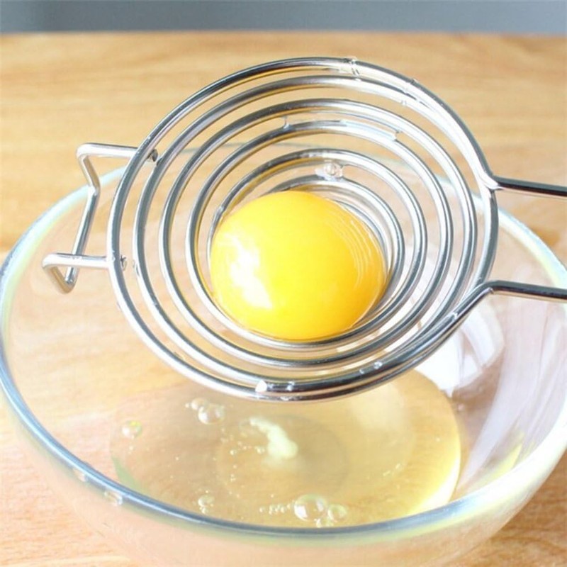 Silver Egg Separator Egg Yolk White Separating Tool Food Grade