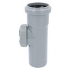 PP cleaning pipe, inspection pipe, diameter DN 50 mm, grey