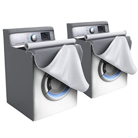 Covolo Outdoor Washing Machine Cover,Washer/Dryer Cover Suit Most Top Load or Front Load Waterproof Suncreen Dustproof All Weather Protection Large (27"Wx26"Dx43"H-2 PCS, Grey)