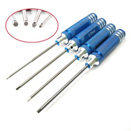 powerday Hex Screwdriver Screw Driver Tool Kit Set for RC Car Helicopter Blue(1.5mm 2.0mm 2.5mm 3.0mm)