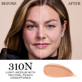 LANCOME Teint Idole Ultra Wear Care & Glow Foundation with Hyaluronic Acid - 310N - Light - Medium with Neutral Peach Undertones