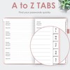Elegant Password Book with Alphabetical Tabs - Hardcover Password Book