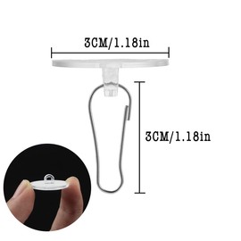 xlwen 50 Stück Deckenhaken Selbstklebend Deckenhaken Ohne Bohren Klebehaken Ohne Bohren Selbstklebende Haken Kunststoff Edelstahl zum Aufhängen von Dekorationen