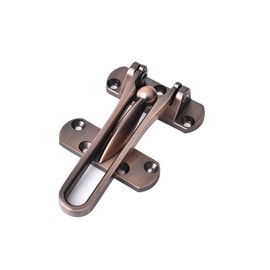 UOPR Door Guard, Entrance Security Door Lock, With Screws, For Outside Opening, Door Arm, Interior Door, Keys, Retrofitable, Earthquakeproof, Door Lock, Auxiliary Lock, Door Hardware, Zinc Alloy, Door