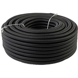 50 Feet 1/2" 13mm Split Wire Loom Conduit Polyethylene Tubing Black Color Sleeve Tube
