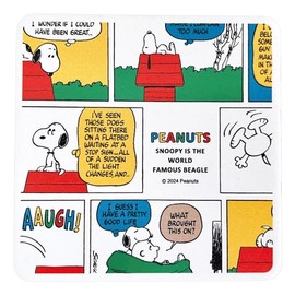 Peanuts 607552 Snoopy Characters Water Absorption Ceramic Coaster, Approx. Diameter 3.9 x 3.9 inches (10 x 10 cm), Comics, Retro Color, Tableware, Goods, Snoopy Miscellaneous Goods, White