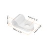 Rebower 100pcs R Type Cable Clips Wire Management Clamp for