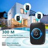 Blendura Wireless Doorbell Set, 300 m Wireless Range Doorbell IP55