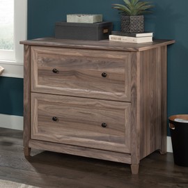 Sauder Edge Water File Cabinet, 2 Large Drawers, 2 Drawer File Cabinet - Washed Walnut Finish