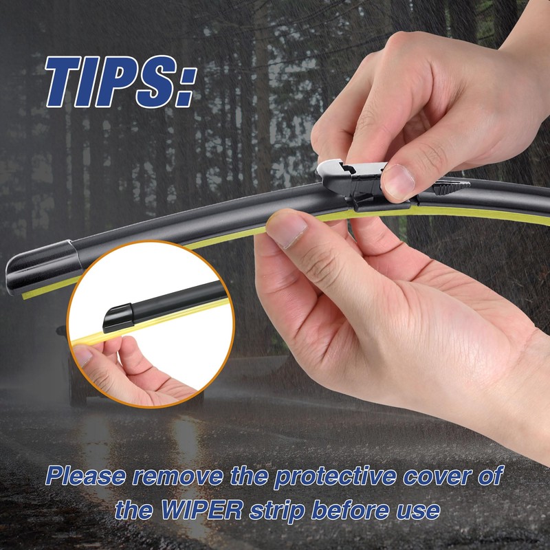 3 Wiper 26"+22"+11" Windshield Wiper Blades Replacement for Ford Explorer
