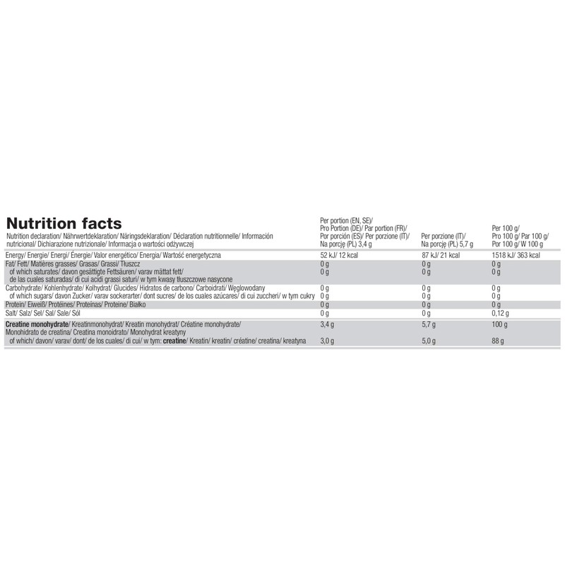 OLIMP- Creatine Monohydrat Pulver (550g). Nahrungsergänzungsmittel. Kreatin in Pulverform.