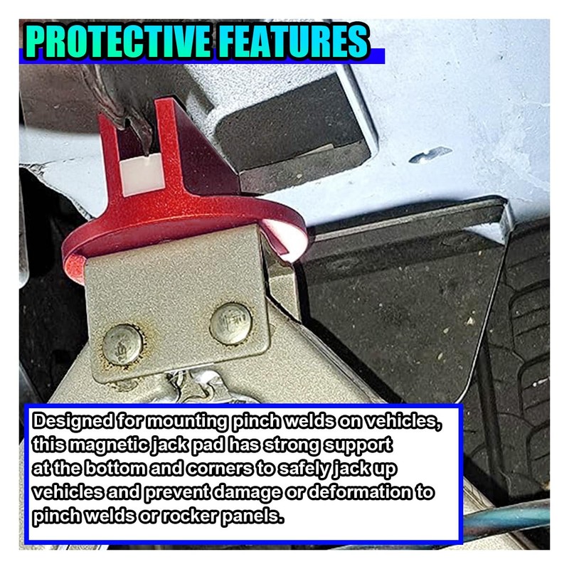 UHANBUT Universal Magnetic Jack Pad, Aluminum 0.37" Width Slotted Puck