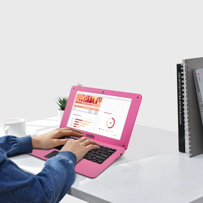 CHIBBS 10.1" Inch Kids Laptop Computer, Netbook Powered by Android