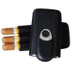 Cigar Boulevard Crocodile Brown Cigar Travel Leather Case 3 Fingers
