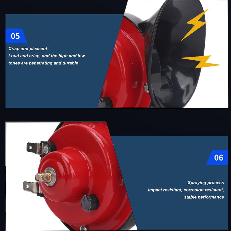 Pair of 12V UTV Horn Kit Super Loud with Switch