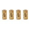 4 Pcs Brass Hinges, 14mm Copper Barrel Hidden Hinge for