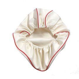 Honda Dio (AF62) (2004 - 2007) 4ST Special Design Seat Cover, Strong Rubber Type, Made in Japan (Thick Fabric) [Fabric Color: White/Piping Color: Front and Back, Red] Cover Type CHRIS-HCR1008-C20P40