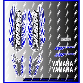 WARRIOR 1999 YAMAHA WARRIOR full graphics kit DECALS STICKERS ..THICK AND HIGH GLOSS