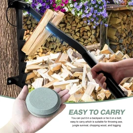 Double axis octagonal sharpening stone with a grit of 180/320, suitable for large round grinding stone tools, axe and garden blade sharpening set2