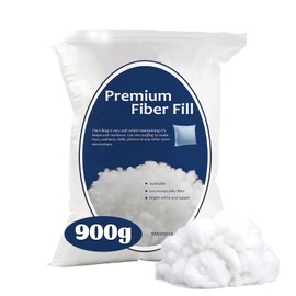 1.98lb Polyester Fiber Fill,Premium Fiber Fill Stuffing,Fluff Stuffing High Resilience Fill Fiber for Stuffed Animal Crafts,Pillow Stuffing,Cushions Stuffing