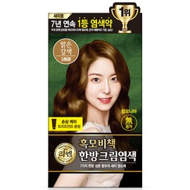 Partner_Reference 리엔 흑모비책 새치염색 크림 밝은갈색 1개