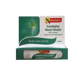 Bosisto's Eucalyptus Nasal Inhaler 1g Lavender Peppermint Oil Sinus Nose Stick