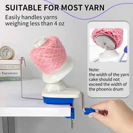 SPEENSUN SPEENSUN Yarn Winder, Yarn Winder for Crocheting, Efficient Yarn Ball Winder Make 3.5oz Yarn Cakes, Easy to Use and Install Yarn Cake Winder with Lower Noise, The Helper for Knitting Enthusiast