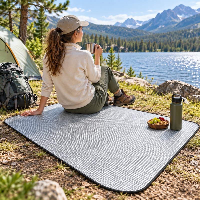 Portable Camping Foam Mat for Outdoor Use – Lightweight Aluminum