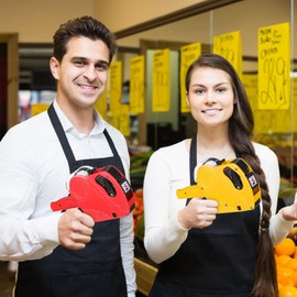 Dunzoom 6 Pack 8 Digits Price Gun for Retail, Pricing Tag Gun Kit with 24000 Labels and 18 Ink Refill, Price Gun with Labels for Supermarket Office Shop Grocery Store Organization Marking