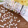 MIIIM 1000pcs Vowel Pony Letter Beads for Keychains Making (A,