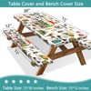 Picnic Table Cover with Bench Covers Camper RV Camping Essentials