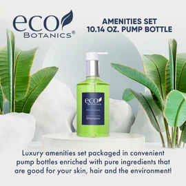 Terra Pure | Eco Botanics Shampoo, White Tea & Honey Retail Size Hotel Amenities, 10.14 oz. (Single)