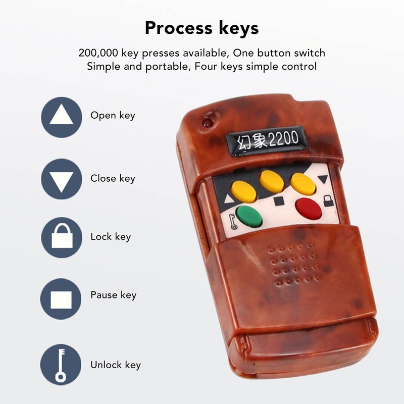 4 Sets 330MHz Smart Remote Key Fob LED 4 Channel