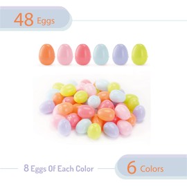 Mr. Pen- Fillable Easter Eggs, Bright Color, 2.3 inch, 48 Pack, Easter Eggs, Plastic Eggs, Easter Eggs Empty, Plastic Easter Eggs, Plastic Eggs Fillable, Plastic Easter Eggs Fillable, Easter Eggs Bulk