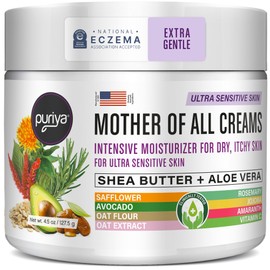 Crema aceptada por la Asociación Nacional de Eczema, loción de avena coloidal para aliviar la piel seca y picazón, ultra suave para niños, adultos,...