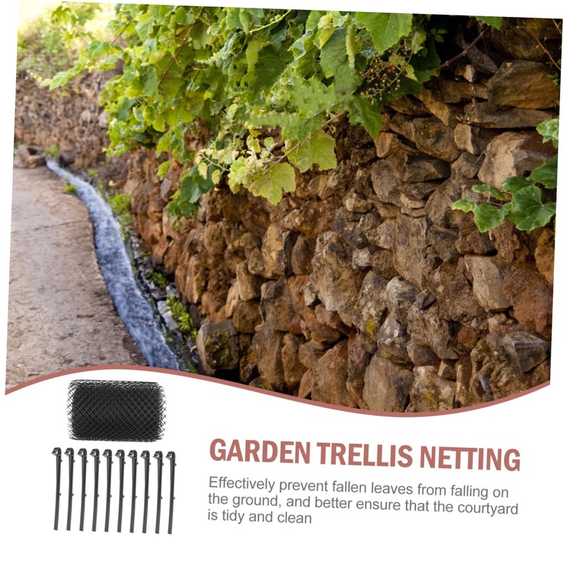 Outanaya 1Set Garden Gutter Netting Durable Mesh Protective Net for