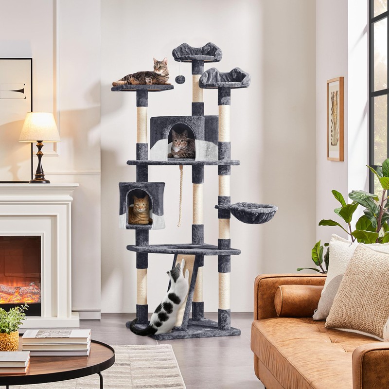 Yaheetech 79in Multi-Level Cat Trees Indoor Cat Tower with Sisal-Covered
