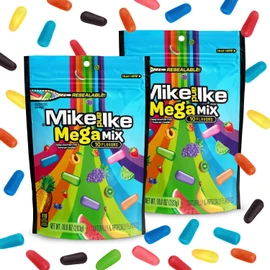 Mike and Ike Mega Mix Candy, 2 Pack of Movie Theater Candy Boxes 10OZ Each, Ideal Mike and Ike Candy for Your Favorite Films, Perfect Theater Box Candy for Sharing with Friends