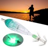 Fishing Hook with Squid Bait Squid Bait LED Underwater Light,