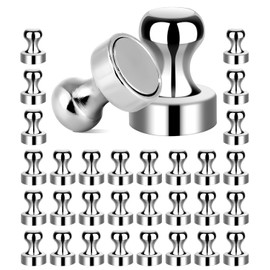 TIDEVAN Pack of 32 Neodymium Magnets Extra Strong, 12 x 16 mm Mini Magnets for Magnetic Board, Strong Magnets, Neodymium Magnet for Magnetic Board, Whiteboard Magnets, Small for Notice Board, Office,