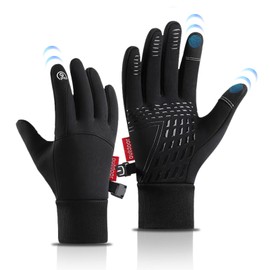 Angozo Cycling Gloves Winter Thermal Gloves Men Women Waterproof Touchscreen Gloves Windproof Running Gloves for Hiking, Driving, Climbing, Riding, Skiing etc. (Size M)