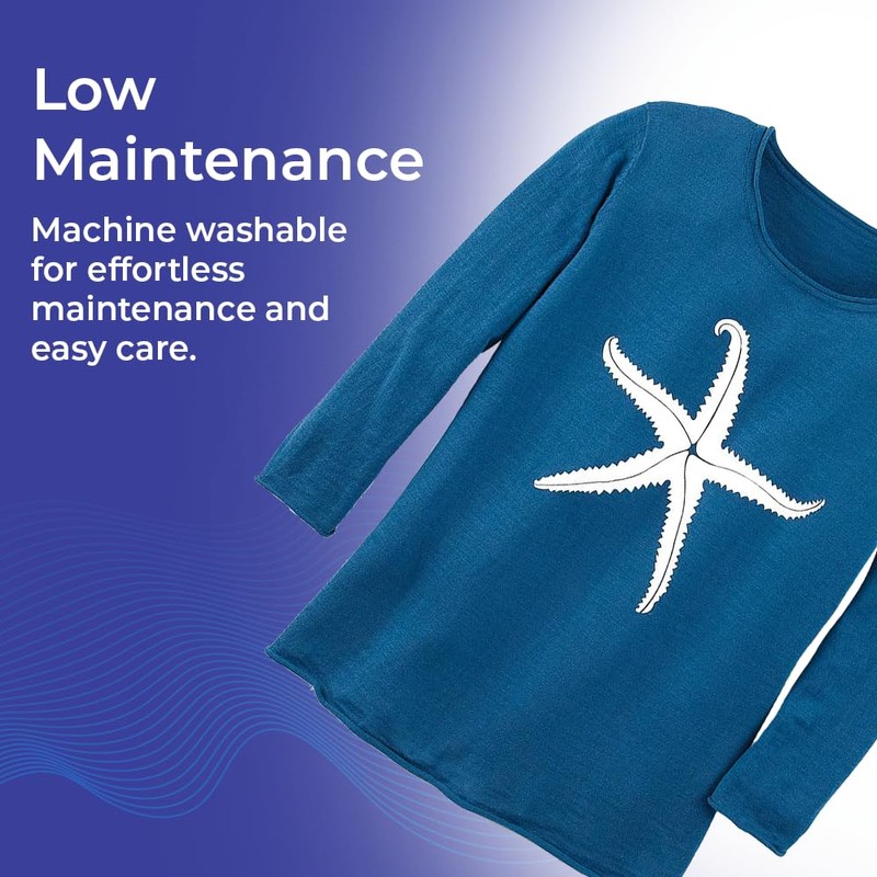 SAGEFINDS Starfish Sweater Large Blue