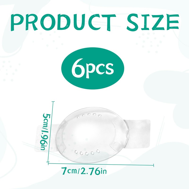6 Pcs Eye Shield After Cataract Surgery, Transparent Eye Patches