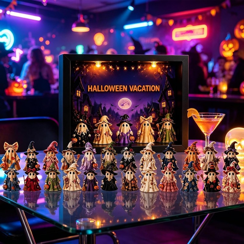 Calendario de Adviento de Halloween 2026 con Luz LED y