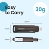 MMOMENT 256GB USB Memory, 2-in-1 OTG Compatible, Type-A & Type-C,